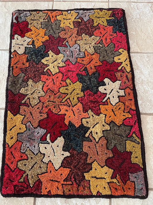 Leaf Tessellation, Rug Hooking Pattern