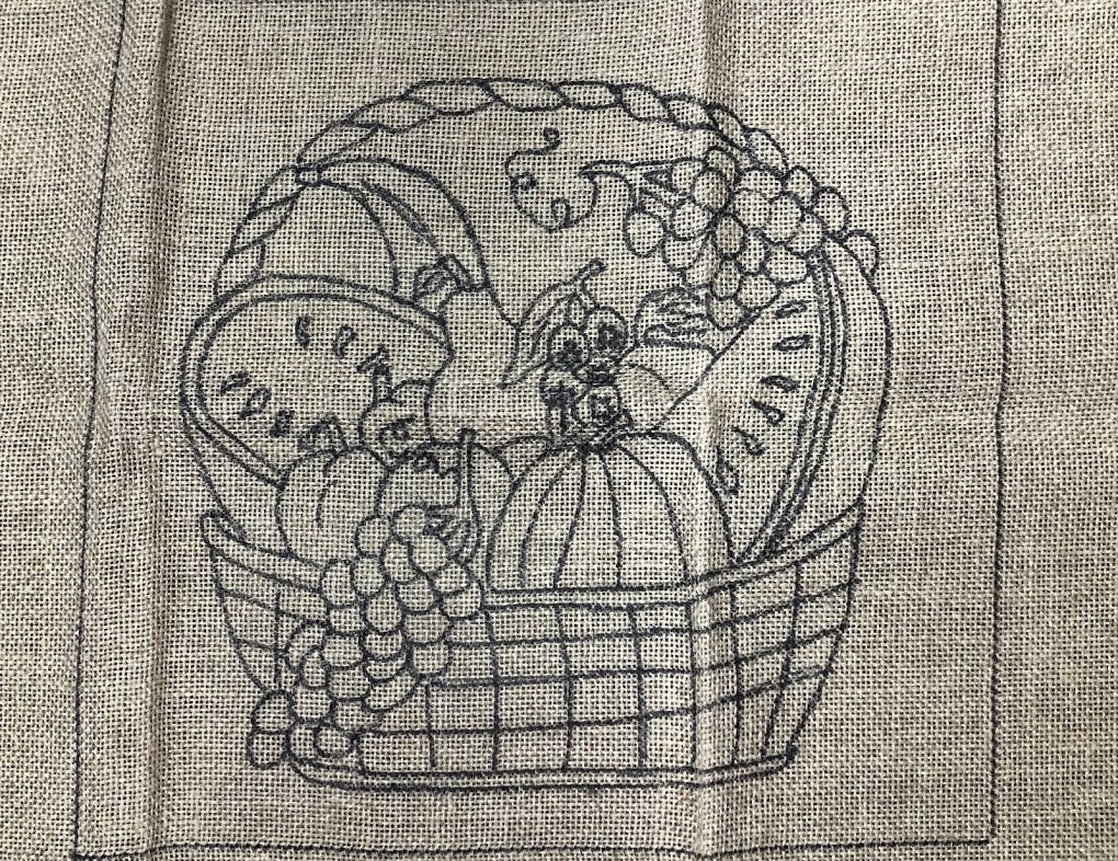 Moms Basket, Rug Hooking Pattern