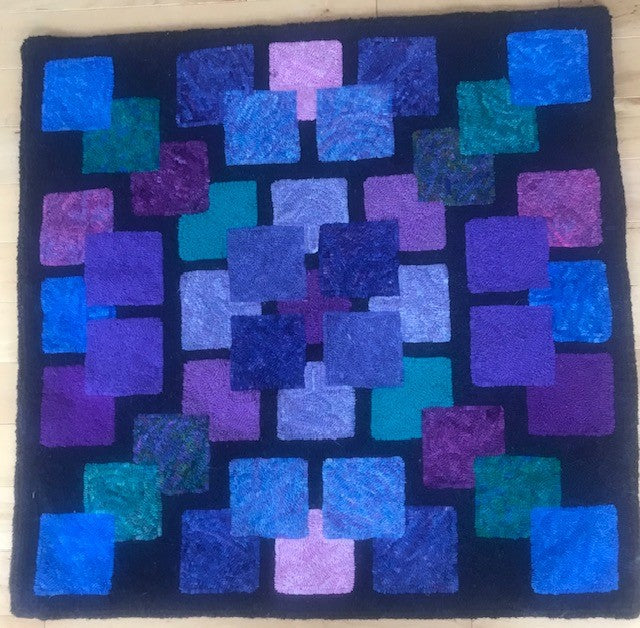 Della's Blocks, Rug Hooking Pattern